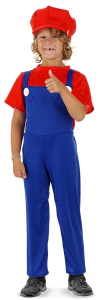 Kleines Super Klempner Kinderkostüm