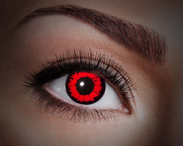 UV Jahreskontaktlinse Animal Red