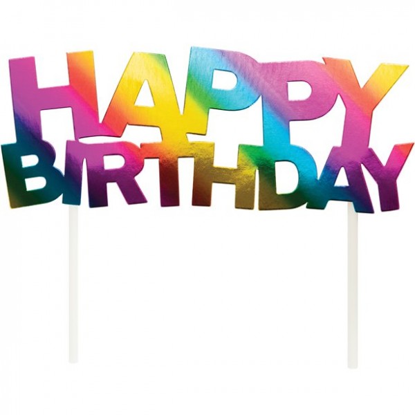 Magical Rainbow Birthday Tortendeko 18cm