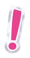 48 Ausrufezeichen Ballonsticker