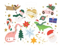 13 Bunte Weihnachtswelt Tattoos