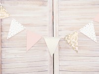 Florale DIY Wimpelkette 2,1m