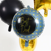 Eleganter Best Dad Folienballon 45cm
