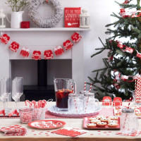 Vorschau: Nordische Weihnacht Merry Christmas Girlande