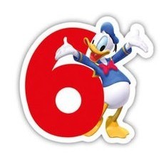 Mickey Maus Geburtstagsparty Tortenkerze Nummer 6