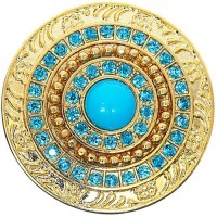 Vorschau: Cleopatra Ring Mit Türkisen Steinen