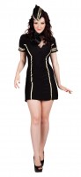 Sexy Stewardessenkostüm In Schwarz