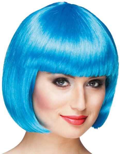 Hellblaue Jelly Perücke