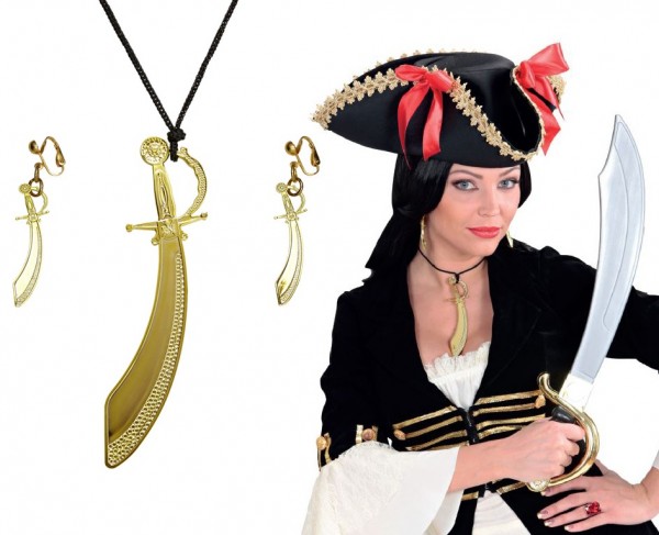 Wunderschönes Piratin Schmuck Set