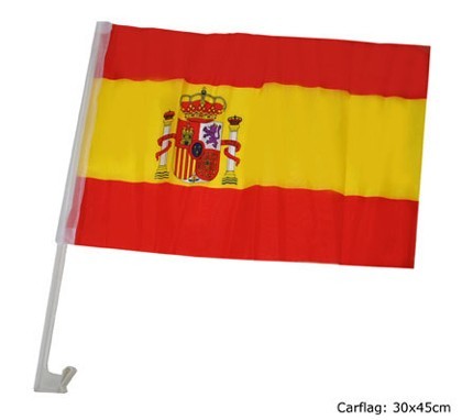 Autofahne Spanien 44 x 30cm