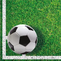 20 Fußball König Servietten 33cm