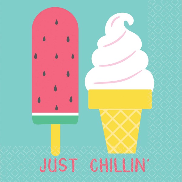 16 Stay cool Servietten 25cm