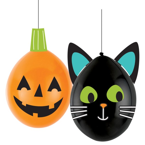 2 DIY Halloween Freunde Ballons 30cm
