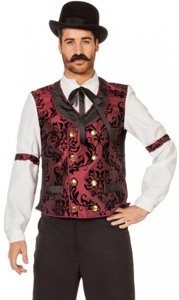 Western Gentleman Kostüm In Edlem Samtrot