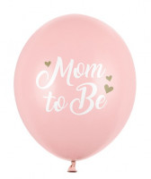 6 Rosa Mom to be Luftballons 30cm