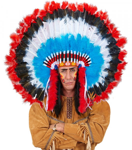 Indianer Feder-Kopfschmuck Häuptling
