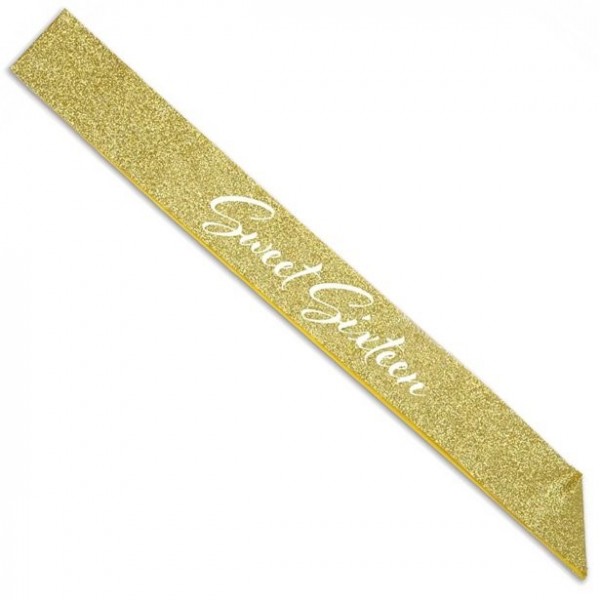 Glitzernde Sweet Sixteen Schärpe Gold