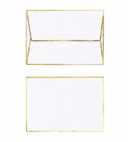 Vorschau: Weihnachtskarte golden Gingerbread 14,8cm