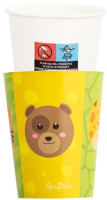 8 Tierparadies Pappbecher 250ml