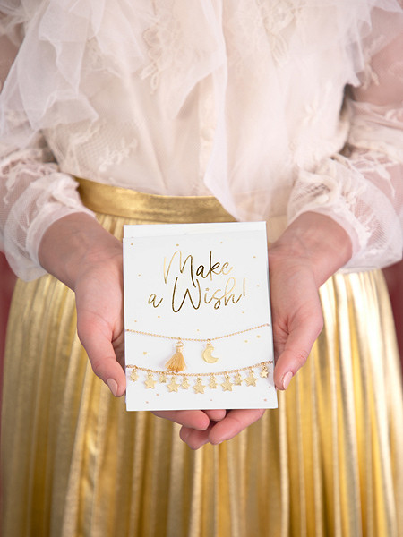 Make a wish Grußkarte mit Armbändern 3