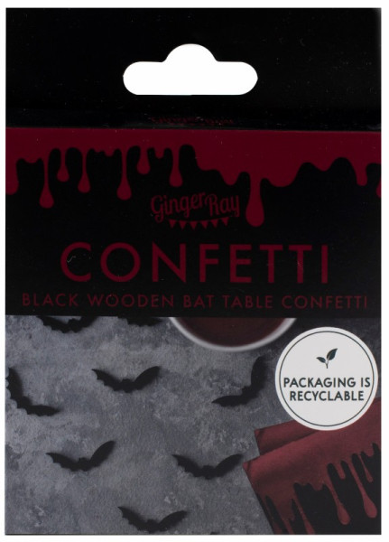24 schwarze Fledermäuse Streudeko 3