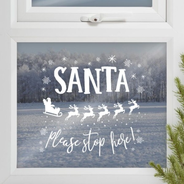 Elegante Weihnacht Fenstersticker