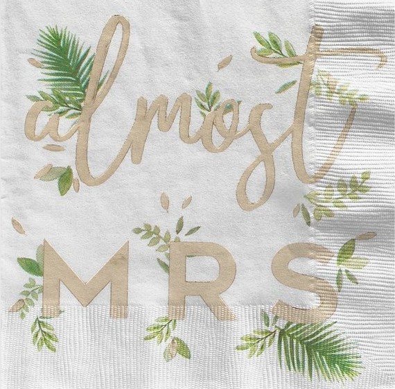 16 Almost Mrs Servietten 33cm