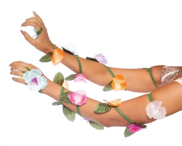 Delika blomrankor armband