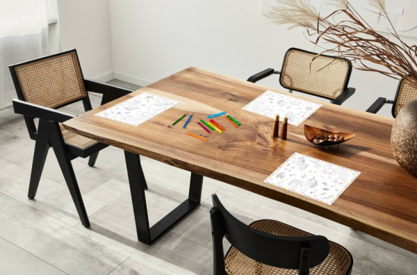 6 Glady Unicorn Tischsets zum Ausmalen