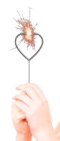 Wunderkerze Flaming Heart 16,5cm