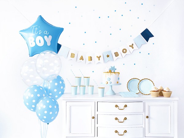 Partykoffer Hurra ein Junge 49-teilig