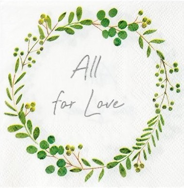 16 All for love Servietten 25cm