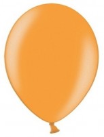 10 Partystar metallic Ballons orange 27cm