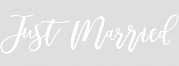 Golden Wedding Just married Auto Sticker