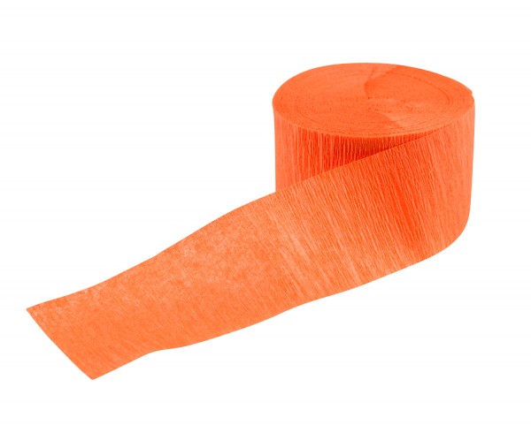 Partyspaß Krepp Luftschlange Orange 24m