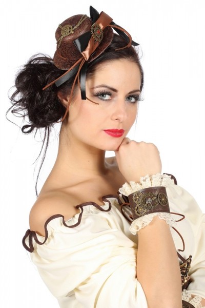 Steampunk Set Minihut und Manschetten