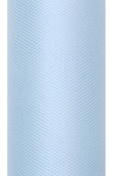 Tüll Stoff Luna pastellblau 9m x 15cm