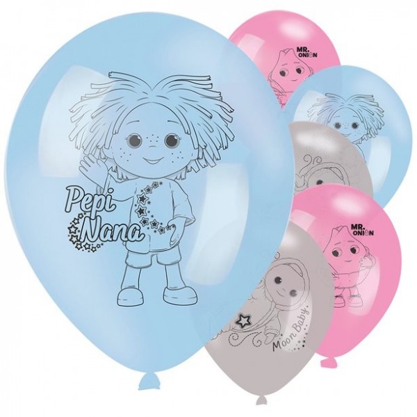 6 Moon an Me Latexballons 27cm