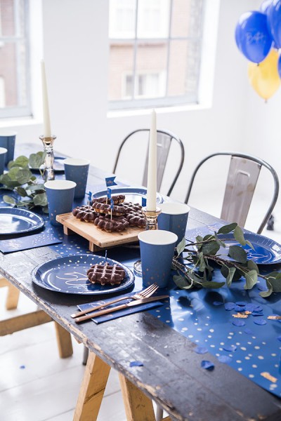 40. Geburtstag Konfetti 25g Elegant blue 3