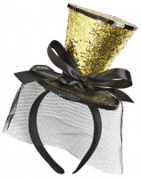 Haarreif Mit Glitzerndem Mini-Zylinder