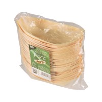 Vorschau: 50 Holz Fingerfood Schalen Schiffchen 16,5 x 8,5cm