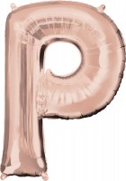 Buchstaben Folienballon P roségold 81cm