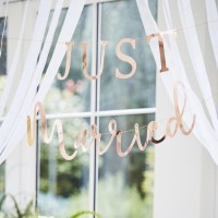 Best Day Just Married Girlande 3m