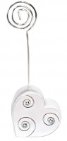 Funkelnder Herz Tischkartenhalter 10,8cm