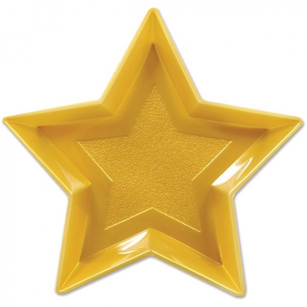 Servierteller golden Star 33cm