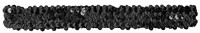Schwarzes 20s Stirnband Joy