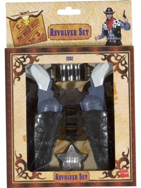 Cowboykostüm Pistolen-Set