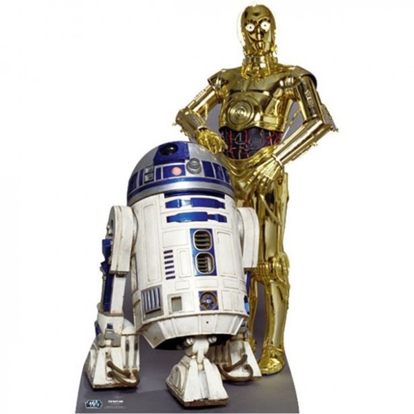 Star Wars R2D2 und C3PO Pappaufsteller 166cm