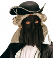 Schleier Augenmaske Schwarz