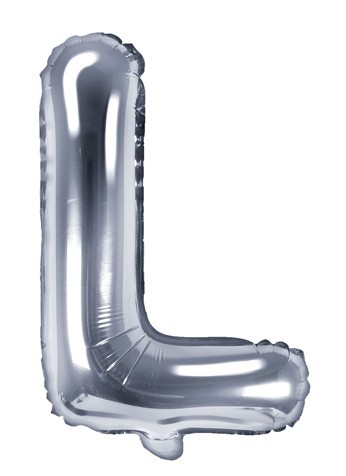 Folienballon L silber 35cm